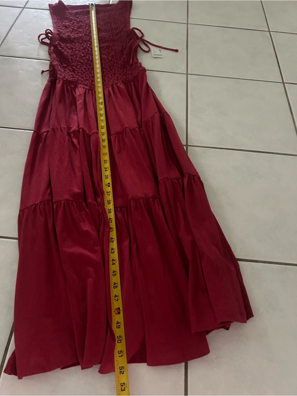 FREE PEOPLE by free-est Sterling Maxi Dress In July Red Size Small- NWT! - Picture 10 of 11